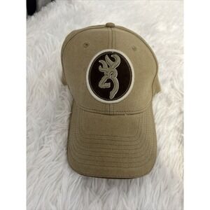 Browning Tan Men's Ball Cap. Great preowned condition. Hunting. Sportsman.